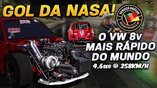 4.6s @ 258km/h. O VW AP 8v Mais Rápido do MUNDO! Força Livre Dianteira da Equipe 333 faz História.