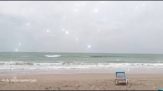 Lady in red/Ocean waves #ocean