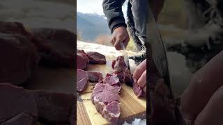 pilaf with meat. #cookingchannel #cooking #cookingvideo #food #mountains #pilaf #meat