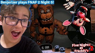 I FINALLY BEAT FNAF 2!!! (Night 5)