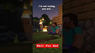 I'm Not Crying, You Are..🥺😩#shorts #sad #minecraft #subscribe