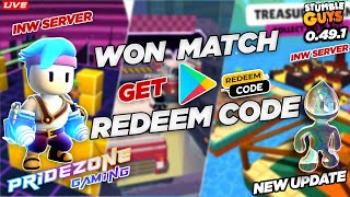 🟢INW Server Legit Google Redeem Code 🤑 Giveaway |Stumble Guys 0.49.1 #stumbleguyslive #gemsgiveaway