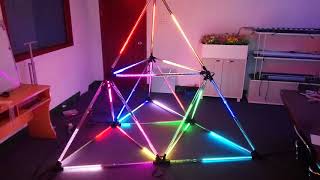 DMX RGB Geometry Meteor Tube Light