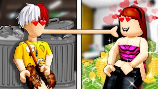 PELÍCULA ROBLOX : El pobre bart se enamora de la rica jenna | Roblox Animation Español