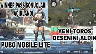 WİNNER PASS ÇEKİLİŞ SONUCU AÇIKLANDI PUBG MOBİLE LİTE YENİ GELEN TOROS DESENİ