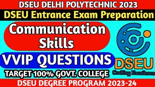 DSEU || CET||COMMUNICATION SKILLS|| IMPORTANT QUESTIONS||IN JUST 5 MIN.||#schoologyacademy #dseu2023