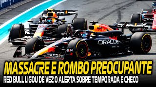 RED BULL PREOCUPADA COM O ROMBO DE PEREZ NA EQUIPE, E COMPARATIVO MOSTRA MASSACR3 DE MAX