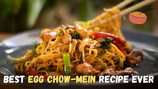 EGG NOODLES RECIPE | EGG CHOW MEIN RECIPE | EGG FRIED NOODLES RECIPE | egg chowmein recipe at home