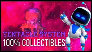 Astro Bot - 100% all collectibles in Tentacle System (all bots, puzzle pieces & lost galaxy warps)