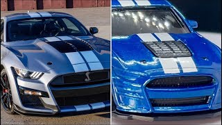 Hot Wheels 2020 FORD MUSTANG SHELBY GT500, MUSCLE MANIA, Blue,