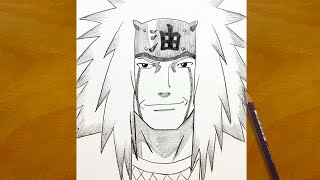 Anime Sketch | How to Draw Jiraiya from Naruto Step by Step | Pencil Drawing Process