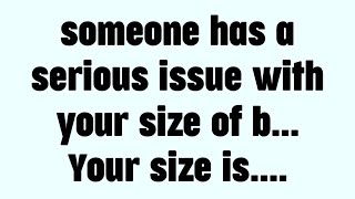 ✝️Today god message | someone has a serious issue with your size of b... your size.... || #god