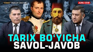 🔴Tarix bo'yicha savol-javob #fikratuz