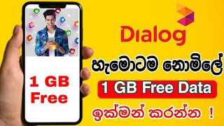 Dialog free data code 1GB Sinhala 2022 |Dialog 1GB Data |New Dialog 1GB data offer| Free data