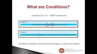 A2J Author New User Training: Advanced Conditions (May 2013)