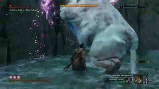 Sakura Bull of the Palace Boss Fight - Sekiro Shadows Die Twice Gameplay