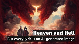 Kanye - Heaven and Hell - But lyrics are AI generated images