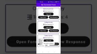 Academic Survey Generator App | Android App Project with Firebase