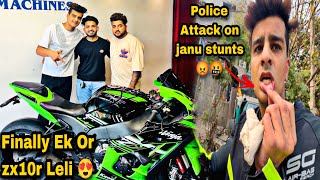 Finally Ek Or Superbike Zx10r Ki Delivery Leli | Crazy Meet-up @Motovloggerjannustunts @ManikAtri