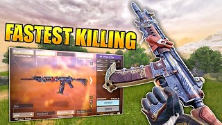 FASTEST KILLING M4 GUNSMITH IN COD MOBILE BATTLE ROYALE SEASON 9 | BEST AR IN COD MOBILE BR