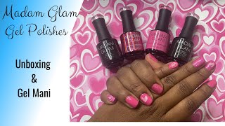 Unboxing & Review Madam Glam PR | Gel Polish Mani On Natural Nails | Short Nails Gel Mani & Stamping