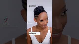 Elegant Bridal Hairstyle | Updo on 4C Natural Hair