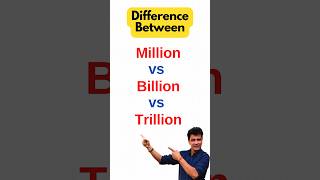 Million, Billion, Trillion, Lakh, Crore mai kya fark hai #million #billion #trillion #shorts #maths