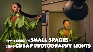 How To Photograph Models In A Small Space With Cheap/Affordable Studio Light #Godox