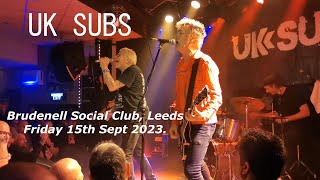 UK Subs Leeds Brudenell Social Club Friday 15th Sept 23.