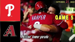 Phillies vs D-backs (10/21/2023) Game 5 Highlights  | NLCS 2023 | MLB Highlights