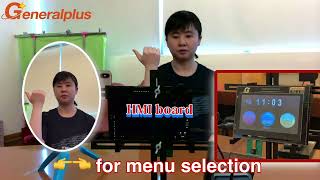 GP329xxB Qt/QML Human Machine Interface with AI machine vision Gesture demo