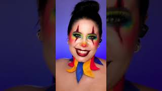 Clown Halloween Makeup #makeuptransformation #trend #halloweenmakeup