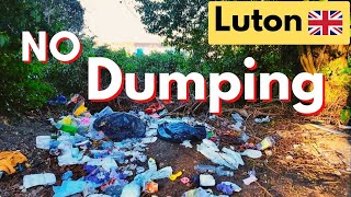 🇬🇧 Dumping in Luton England | Sunny England Winter Walk | Luton and Dunstable Bus way | ASMR walking