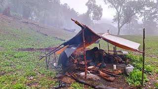 Most Relaxing Nepali Mountain Village Life in Rainy Season | Sheep Shepherd Life in Returning Home