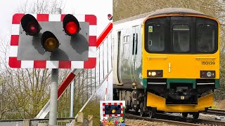 (Halogen lights) Wootton Broadmead Level Crossing, Bedfordshire