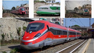 Stazione di Genova Quarto; treni straordinari in transito, arrivo e partenza!