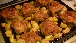 "Курица на картофельной подушке". Вкусно и просто!