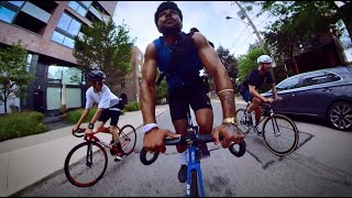 Bike Gods Must Be Crazy Fixed Gear Alleycat 2023 - Zeke follows Rossi