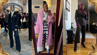 VLOG|2024 NYFW, styling Ted Talk, movie night at my place, OOTD, haul