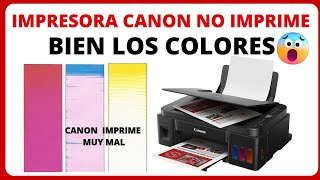 Impresora canon imprime mal los colores ¿Cómo corregir los colores de la impresora Canon Serie G?