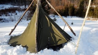 Canvas Ponchos Tent Bushcraft and Snow Overnighter