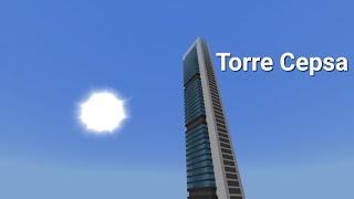 How to build Torre Cepsa Minecraft tutorial