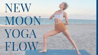 NEW MOON YOGA FLOW ON THE BEACH 🌑 🌊 | Nina Elise Yoga & Fitness