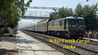 WAG-9| WAG -9 with cargo racks | Indian train lovers #indiantrain #indianrailways