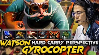 7.37D - Crazy play Watson Gyrocopter Hard Carry - Dota 2 Pro Full Gameplay #watson #gyrocopter