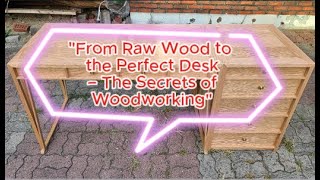 "From Raw Wood to the Perfect Desk – The Secrets of Woodworking"