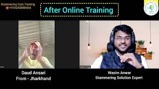 Amazing Result After Online Stammering Cure Training. +918240888464 . Stammering cure exercise