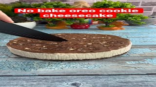 No bake Oreo Cookie Cheesecake #shorts #explore #viral #chocolate #cheesecake #oreo