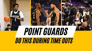 The BEST Point Guards do this during timeouts #HoopStudy