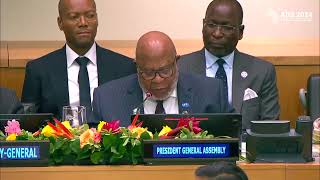 UNGA President Speaks at the High-level Policy Dialogue of the Africa Dialogue Series 2024